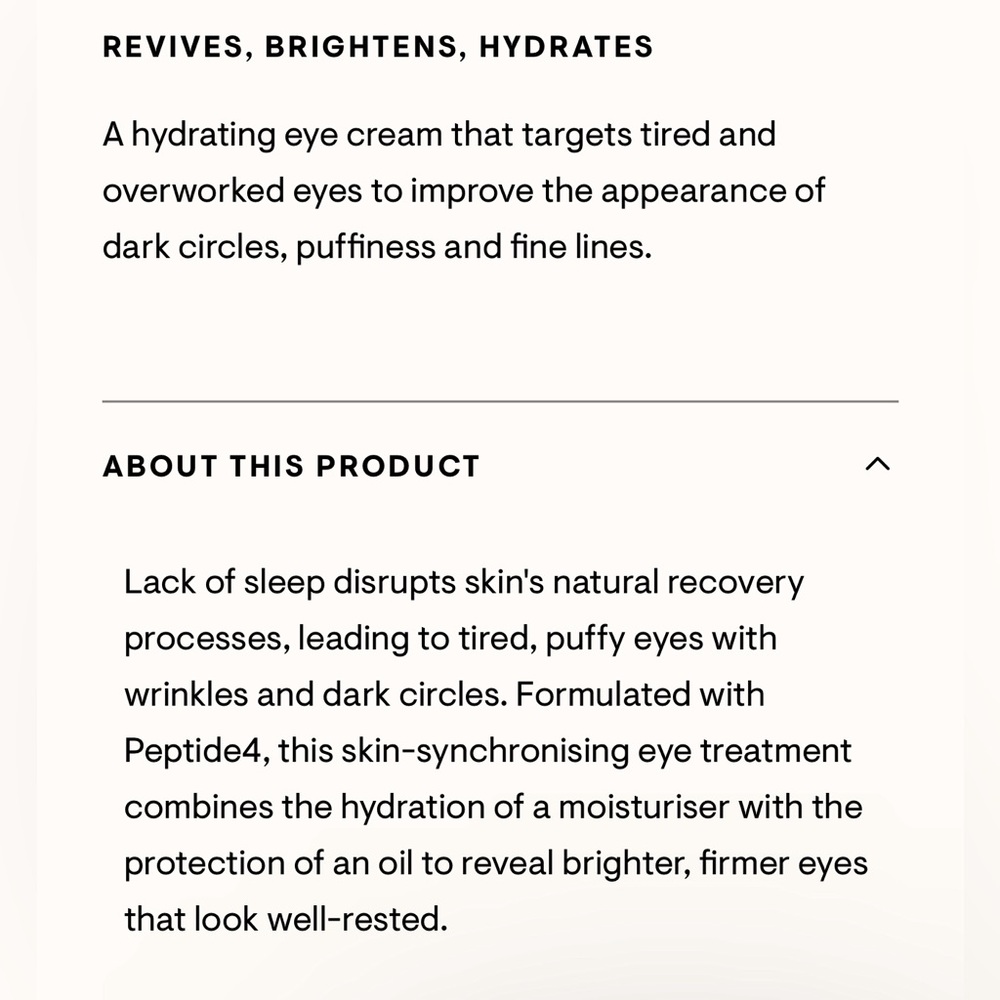 🌿 ELEMIS Peptide4 Eye Recovery Cream (15 ml.) - Picture 4 of 7